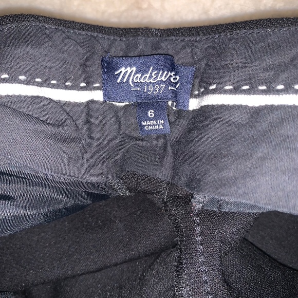 Madewell Black Trousers Side Detail Stripe 6 - Picture 3 of 9